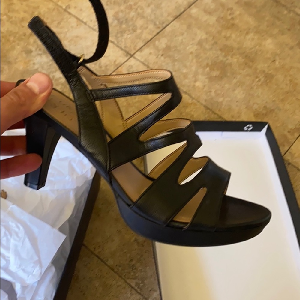 Naturalizer Brand new black strapy sandals